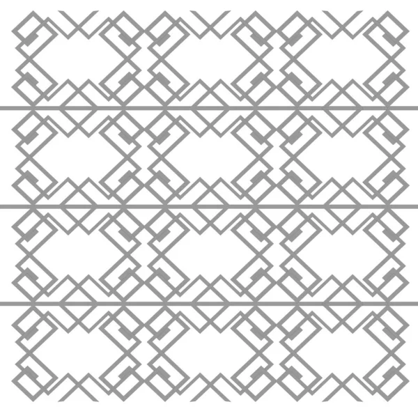 Blok Desain Mewah Aztec Silver Putih - Stok Vektor