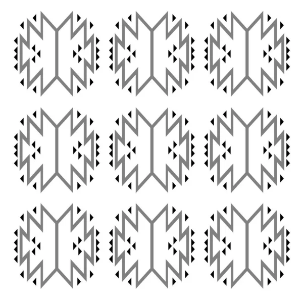 Luxury Aztecs Tervezett Ornamentális Pattern Texture Háttér — Stock Vector