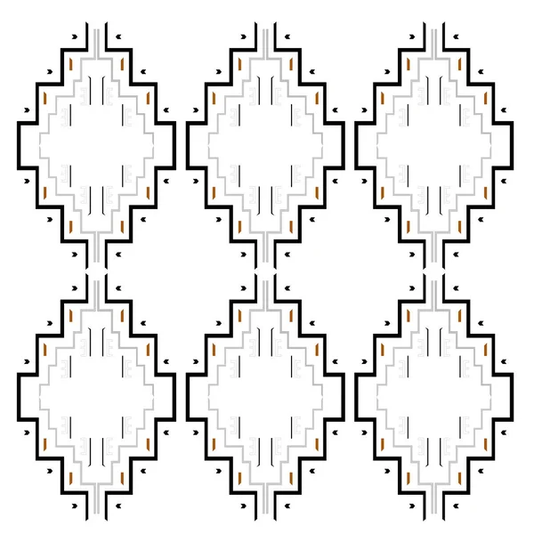 Luxury Aztecs Design Ornamental Pattern Texture Background — Stok Vektör