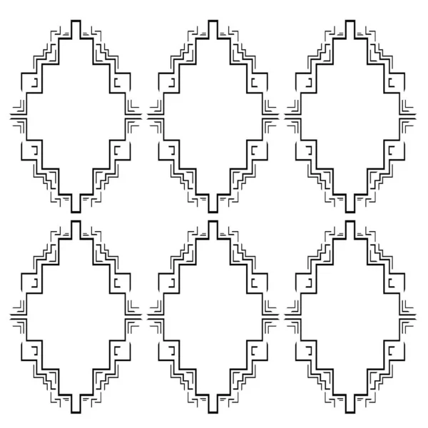 Luxury Aztecs Design Ornamental Pattern Texture Background — Stock Vector