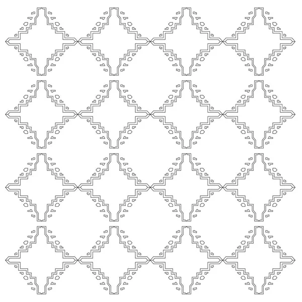 豪華なデザインの装飾品 アステカのパターン テクスチャ — ストックベクタ