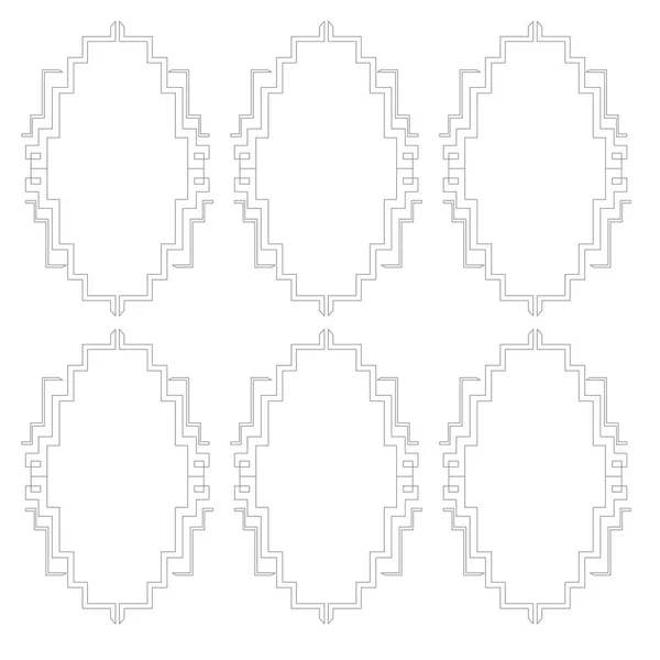 Роскошный Дизайн Украшения Ацтеки Шаблон Фон Текстура — стоковый вектор