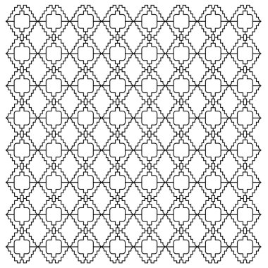 Lüks Tasarım Süslemeleri, Aztekler Siyah Beyaz Desen, Doku, Arkaplan