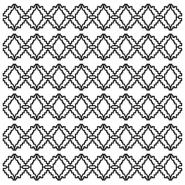 Lüks Tasarım Süslemeleri, Aztekler Siyah Beyaz Desen, Doku, Arkaplan