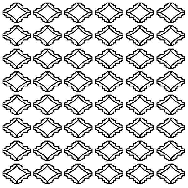 Роскошный Дизайн Украшения Ацтеки Черный Белый Узор Текстура Фон — стоковый вектор