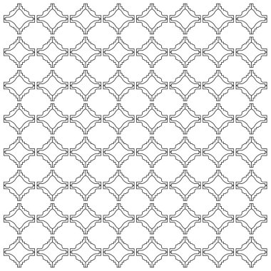 Lüks Tasarım Süslemeleri, Aztekler Siyah Beyaz Desen, Doku, Arkaplan