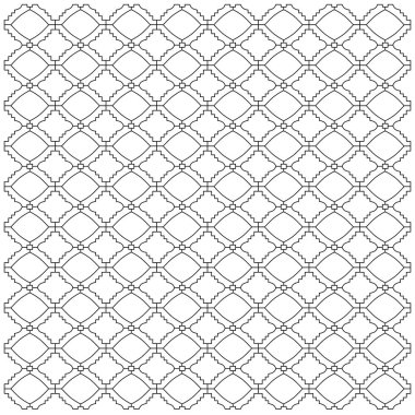 Lüks Tasarım Süslemeleri, Aztekler Siyah Beyaz Desen, Doku, Arkaplan