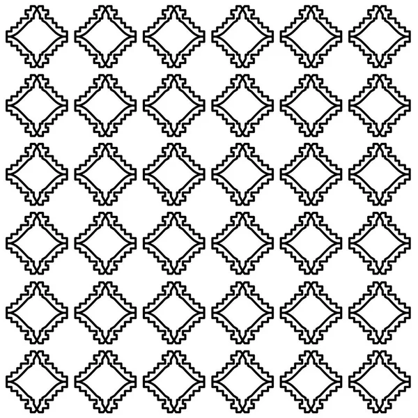 Luxusní Design Ornamenty Aztékové Černobílé Vzor Textura Pozadí — Stockový vektor