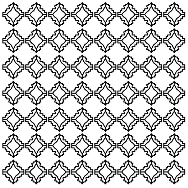 Adornos Diseño Lujo Patrón Blanco Negro Azteca Textura Fondo — Archivo Imágenes Vectoriales