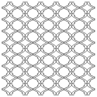 Lüks Tasarım Süslemeleri, Aztekler Siyah Beyaz Desen, Arkaplan, Doku