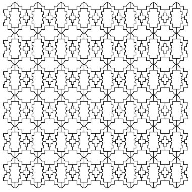 Lüks Tasarım Süslemeleri, Aztekler Siyah Beyaz Desen, Arkaplan, Doku