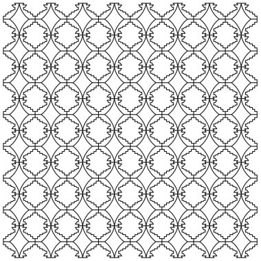 Lüks Tasarım Süslemeleri, Aztekler Siyah Beyaz Desen, Arkaplan, Doku