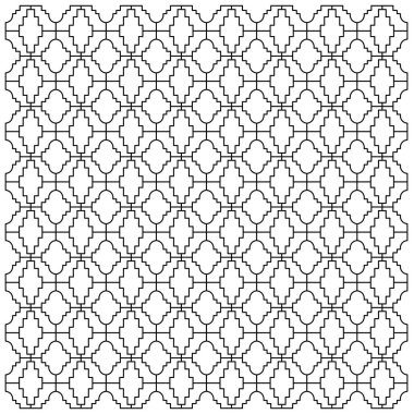 Lüks Tasarım Süslemeleri, Aztekler Siyah Beyaz Desen, Arkaplan, Doku