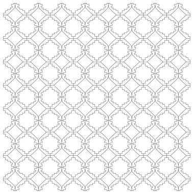 Lüks Tasarım Süslemeleri, Aztekler Siyah Beyaz Desen, Arkaplan, Doku