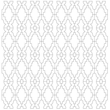 Lüks Tasarım Süslemeleri, Aztekler Siyah Beyaz Desen, Arkaplan, Doku