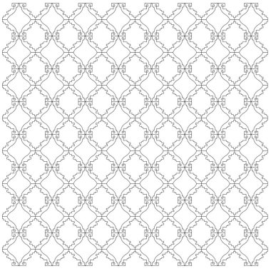 Lüks Tasarım Süslemeleri, Aztekler Siyah Beyaz Desen, Arkaplan, Doku