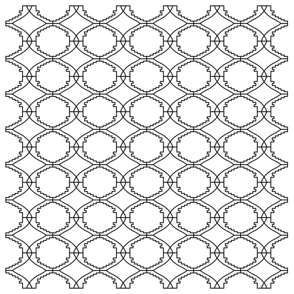 Luxury Design Ornaments Aztecs Black White Pattern Background Texture — Stock Vector