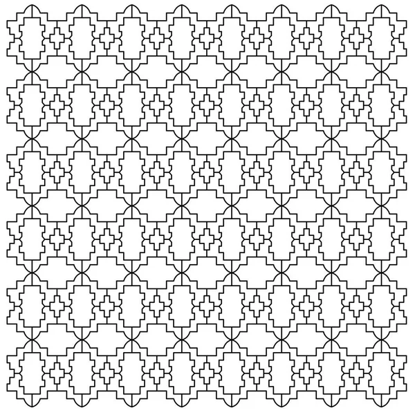Ornamenti Design Lusso Aztecs Black White Pattern Sfondo Texture — Vettoriale Stock