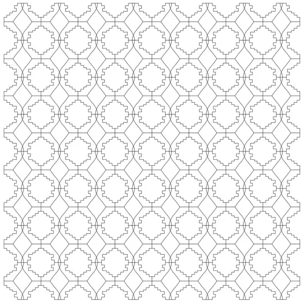 Роскошный Дизайн Украшения Ацтеки Черный Белый Узор Фон Текстура — стоковый вектор