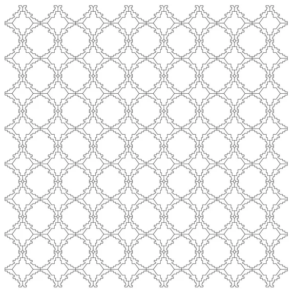 Ornamenti Design Lusso Aztecs Black White Pattern Sfondo Texture — Vettoriale Stock
