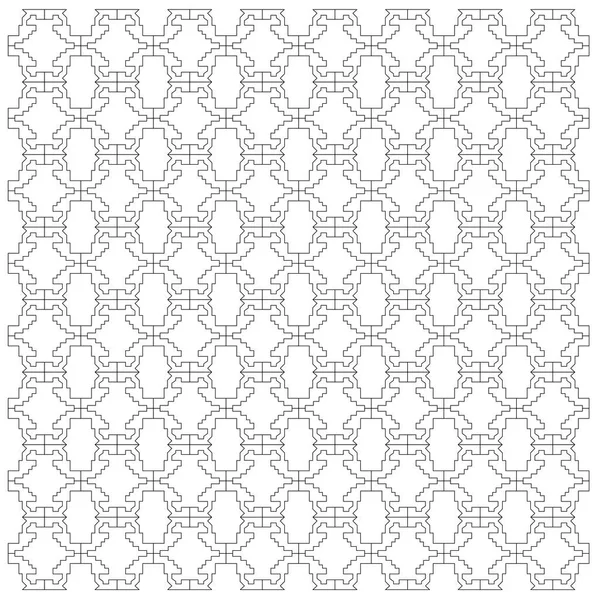 Роскошный Дизайн Украшения Ацтеки Черный Белый Узор Фон Текстура — стоковый вектор