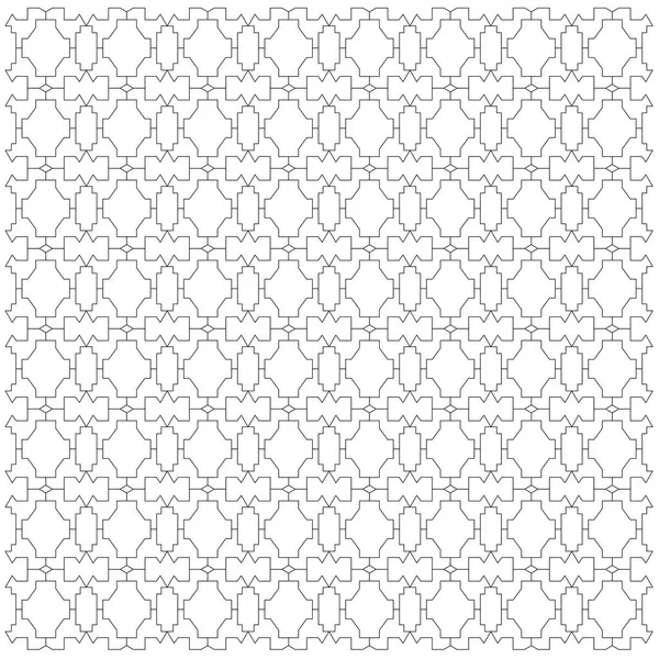 Luxusdesign Ornamente Azteken Schwarz Weiß Muster Hintergrund Textur — Stockvektor