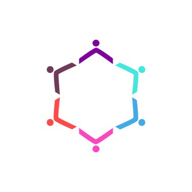 Renkli İnsanlar Birlikte İşaret, Sembol, Sanat, Logo