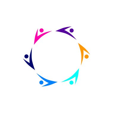 Renkli İnsanlar Birlikte İşaret, Sembol, Sanat, Logo