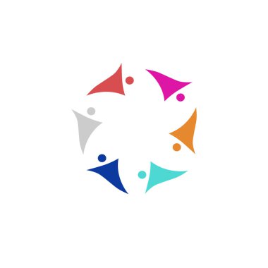 Renkli İnsanlar Birlikte İşaret, Sembol, Sanat, Logo