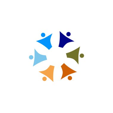 Renkli İnsanlar Birlikte İşaret, Sembol, Sanat, Logo