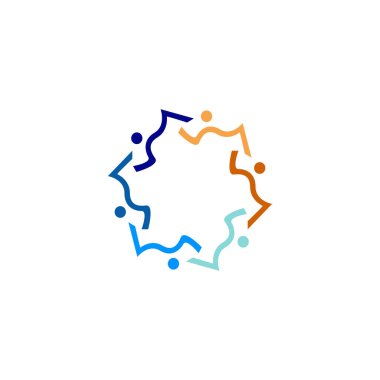 Renkli İnsanlar Birlikte İşaret, Sembol, Sanat, Logo