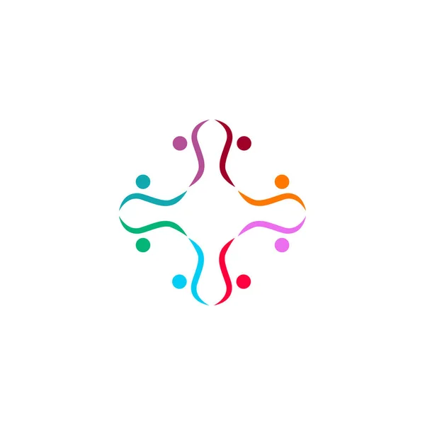 Körül Nsanlari Şareti Sembol Sanat Logo — Stok Vektör