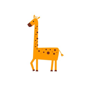 KIZ YELLOW KIZ MAMMAL Hayvanat Bahçesi Hayvanat Bahçesi Çocuk Karikatürü Beyazlar Üzerine İspat Edildi