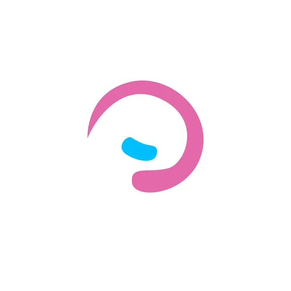 Mère Étreinte Bébé Abstrait Logo Signe Symbole Art Isolé Sur — Image vectorielle