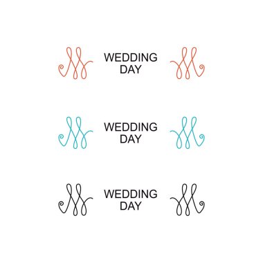 Beyaz üzerine izole edilmiş Lüks Tasarım Düğün Süslemeleri