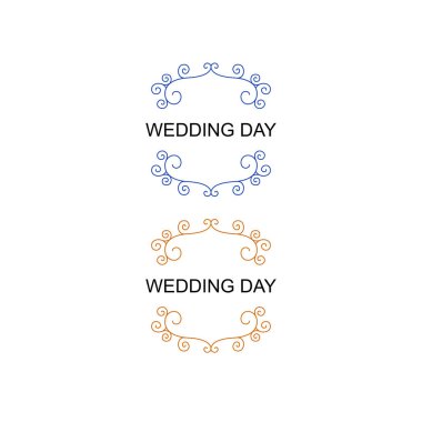 Beyaz üzerine izole edilmiş Lüks Tasarım Düğün Süslemeleri