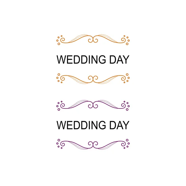 Роскошный Дизайн Свадебные Украшения Изолированы Белом — стоковый вектор