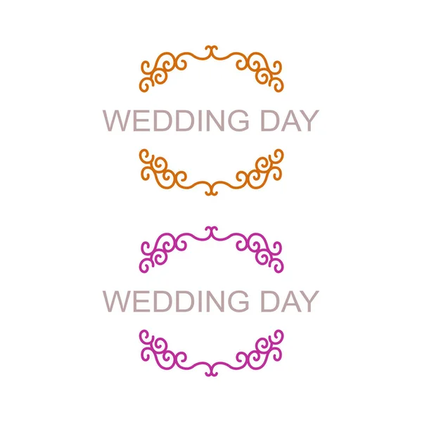Luxury Design Wedding Орнація Ісолативного Доставку — стоковий вектор