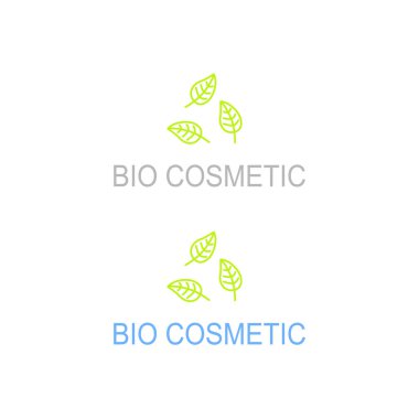 Biyo Kozmetik Tasarım Etiketleri Beyazda İzole Edildi