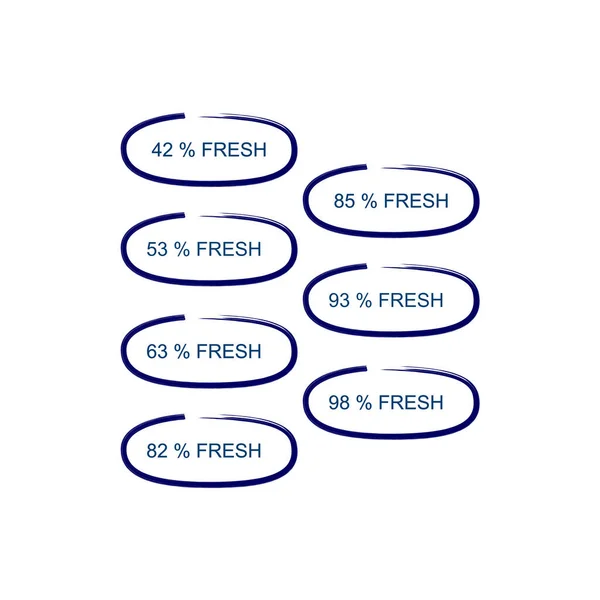 Fresh Fresh Fresh Fresh Fresh Fresh Fresh Design Badges Blue — Image vectorielle