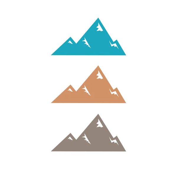 Diseño Hills Logo Arte Aislado Blanco — Vector de stock