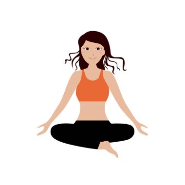 Yoga yapan kadın Asana, beyaz tenli.