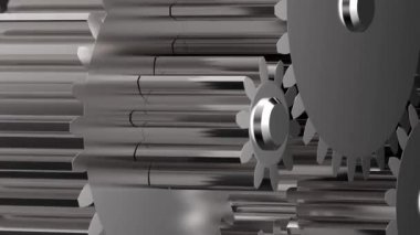 dönen metal Dişliler hd video