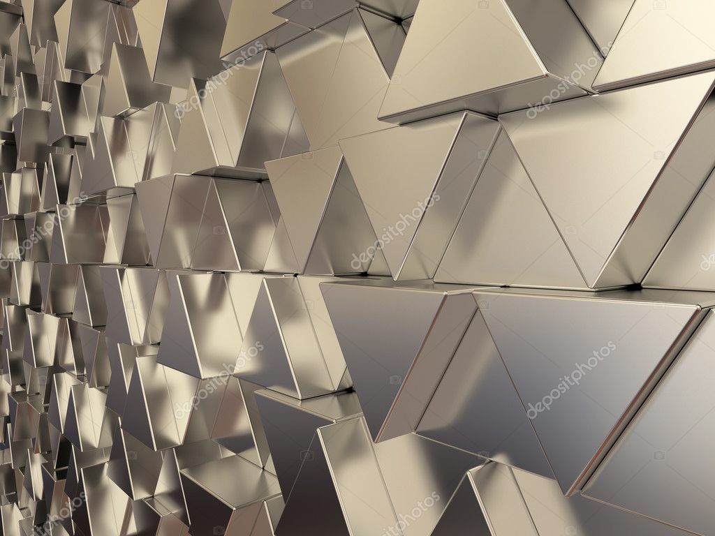 Shiny triangular metal bars background Stock Photo by ©tomisl.z 22935056