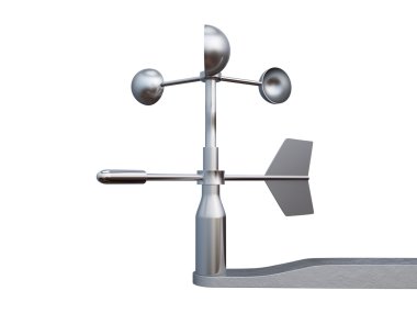 anemometre, Rüzgar hızı ve yönü ölçüm cihazı.