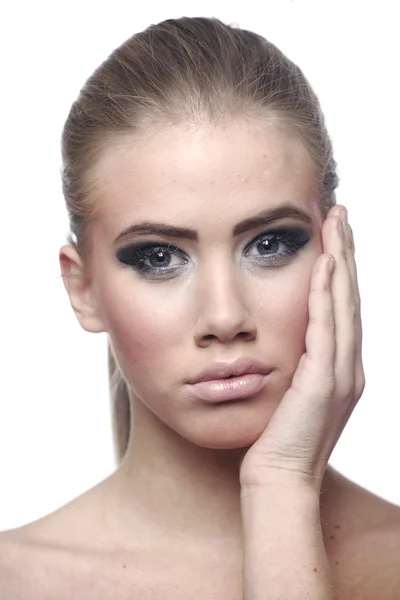 Vrouw gezicht huidproblemen — Stockfoto