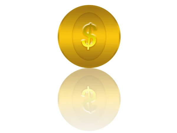 Golden coin — Stock Photo, Image