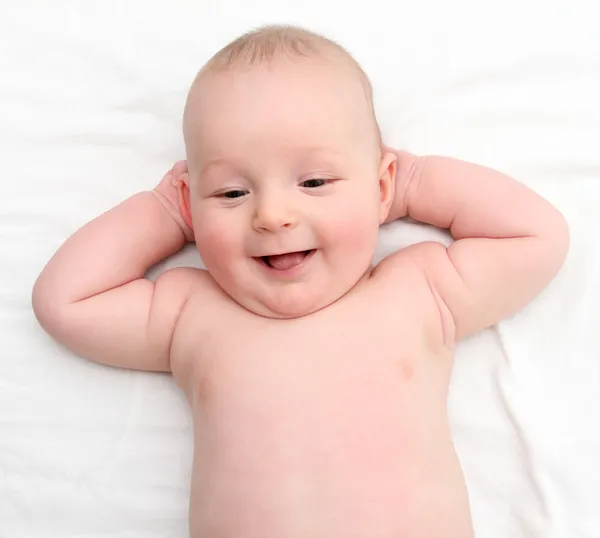 Glückliches Baby lizenzfreie Stockbilder