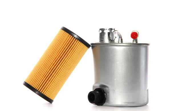 Топливный фильтр и патрон масляного фильтра — стоковое фото