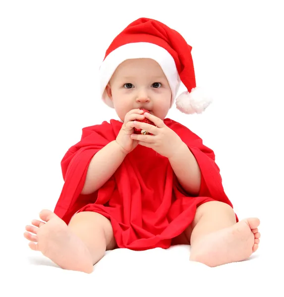 Niedliches Weihnachtsbaby — Stockfoto